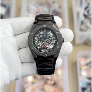 Spider Chain Men's Watch | Luxury Skeleton Stainless Steel | Black