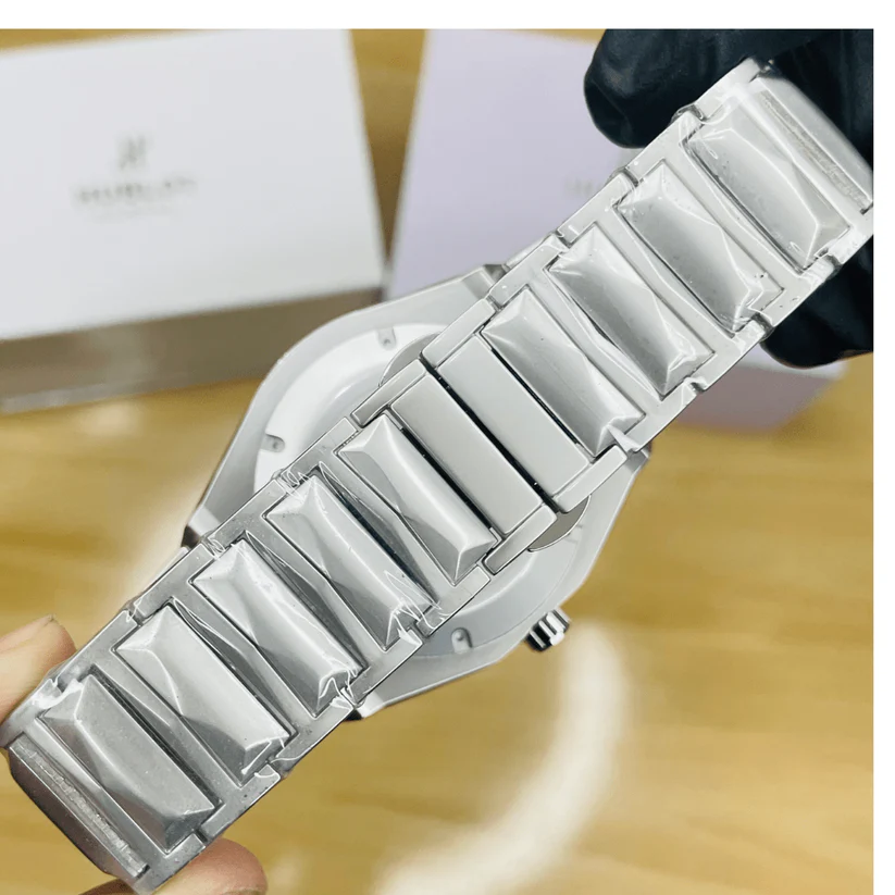 Hublot Geneve Butterfly Lock Chain Watch | White - Image 5