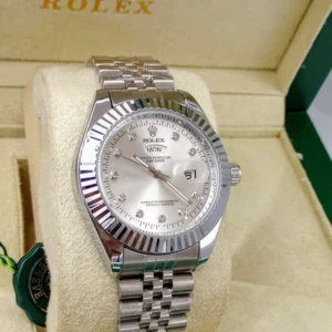রোলেক্স সিলভার ডেট ওয়াচ