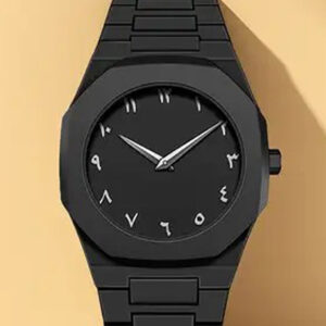 আরবিক ঘড়ি – ভিতরে সাদা লেখা